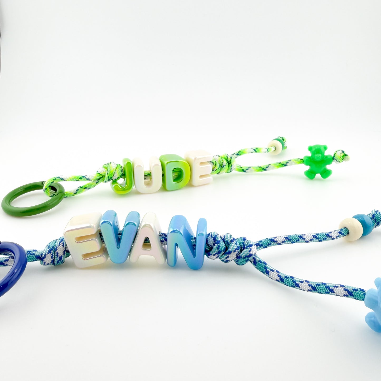 Personalized Bouclé Teddy Keychain